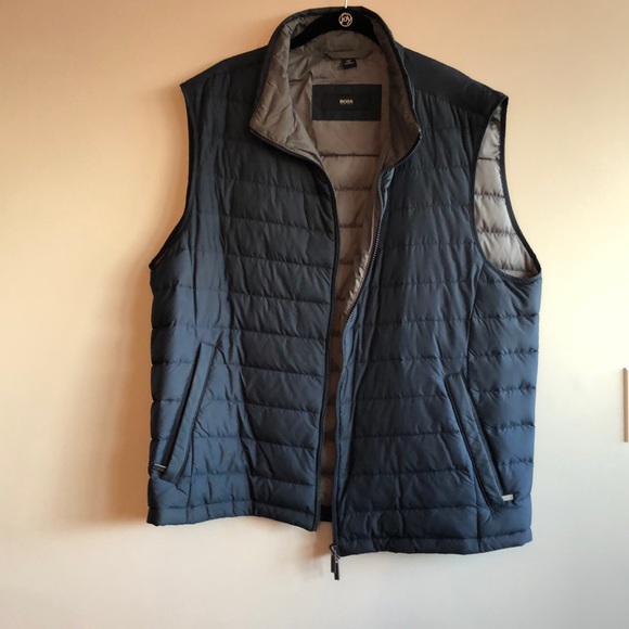 Hugo Boss Jackets & Coats Hugo Boss Blue Down Vest Poshmark